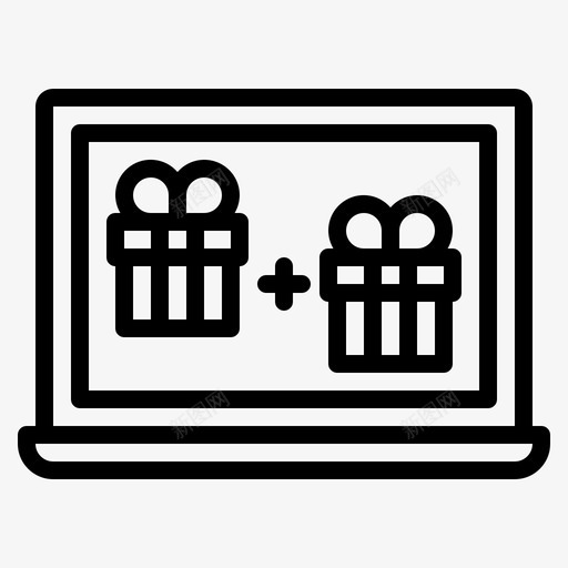促销电脑礼品图标svg_新图网 https://ixintu.com 促销 惊喜 数字营销 电脑 礼品 笔记本电脑