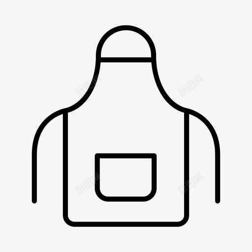 围裙烧烤厨师图标svg_新图网 https://ixintu.com 厨师 围裙 烧烤 烹饪 食物