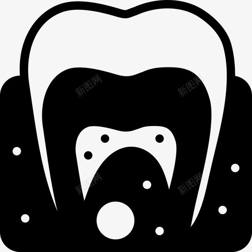 牙齿医疗收集2填充图标svg_新图网 https://ixintu.com 医疗收集2 填充 牙齿