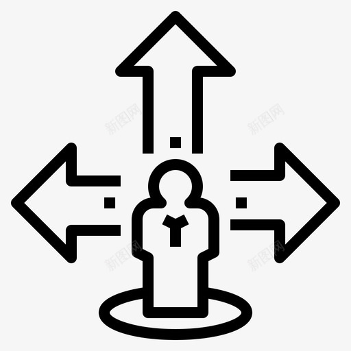 运动选择决定图标svg_新图网 https://ixintu.com 人才管理 决定 定位 运动 选择