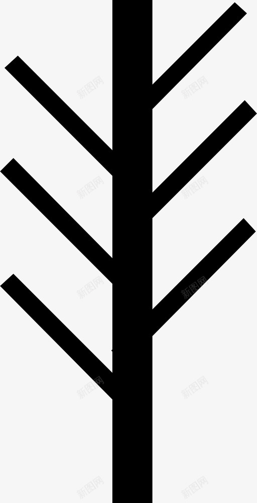 树树枝木材图标svg_新图网 https://ixintu.com 木材 树 树木 树枝