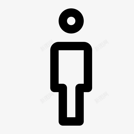 男性性别男子气概图标svg_新图网 https://ixintu.com 年轻 性别 用户线图标集 男子气概 男性