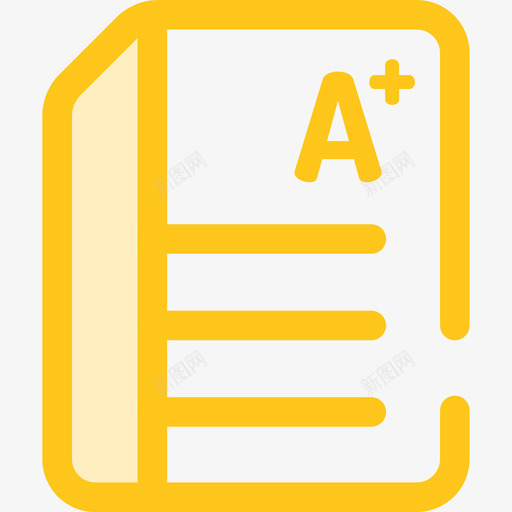 考试学校集合3黄色图标svg_新图网 https://ixintu.com 学校集合3 考试 黄色