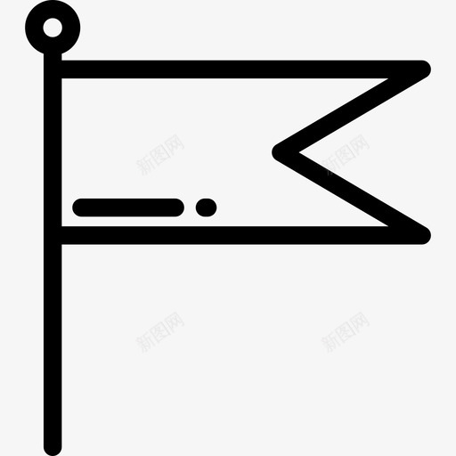 旗子发货4直线图标svg_新图网 https://ixintu.com 发货4 旗子 直线