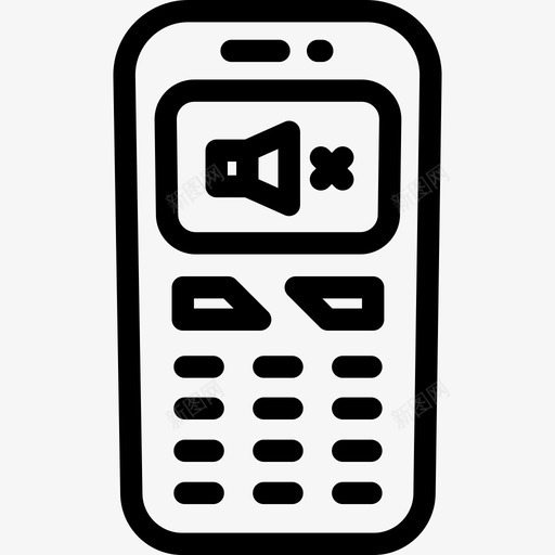移动电话电话线路图标svg_新图网 https://ixintu.com 电话 移动电话 线路