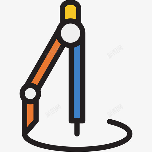 指南针工具2线颜色图标svg_新图网 https://ixintu.com 指南针 线颜色 设计工具2