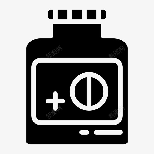 维生素医疗保健药房图标svg_新图网 https://ixintu.com 医疗保健 维生素 药丸 药房 药房固体