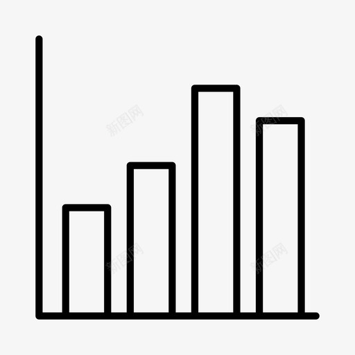 柱形图图表图形图标svg_新图网 https://ixintu.com 图形 图表 柱形图 统计