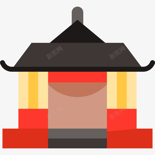 神道日本彩包扁平图标svg_新图网 https://ixintu.com 扁平 日本彩包 神道