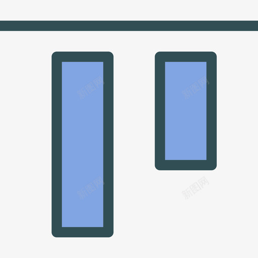 垂直对齐界面3线颜色图标svg_新图网 https://ixintu.com 垂直对齐 界面3 线颜色