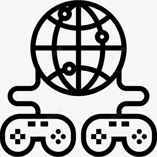 在线游戏视频游戏线性游戏图标svg_新图网 https://ixintu.com 在线游戏 线性游戏 视频游戏