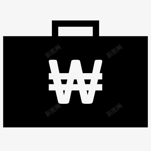 公文包钱货币付款图标svg_新图网 https://ixintu.com 付款 公文包钱 货币