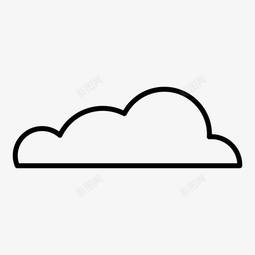 云空气大气图标svg_新图网 https://ixintu.com 云 大气 天气 天空 空气