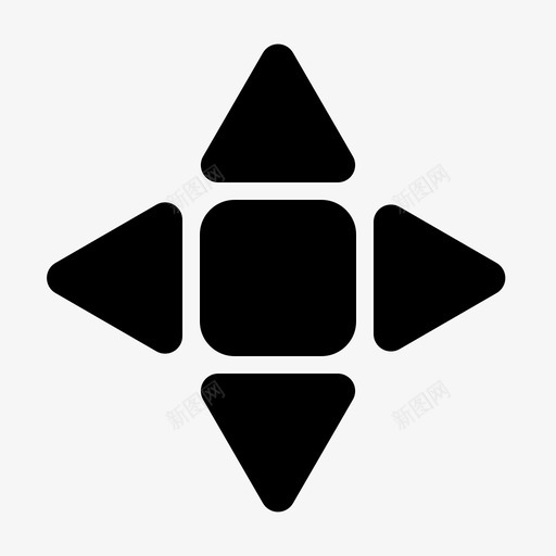移动导航箭头图标svg_新图网 https://ixintu.com 导航 移动 箭头