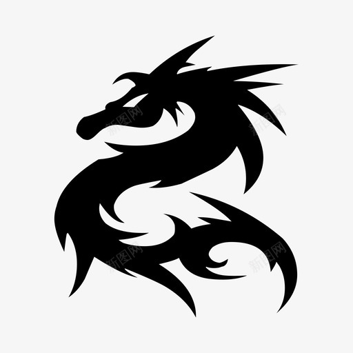 龙飞传说图标svg_新图网 https://ixintu.com 传说 怪物 飞 龙