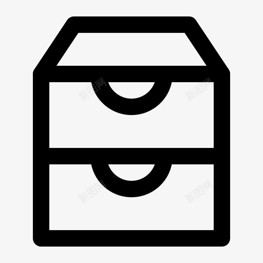 存档数据历史记录图标svg_新图网 https://ixintu.com 历史记录 存储 存档 收件箱 数据 文件和文件夹行图标集