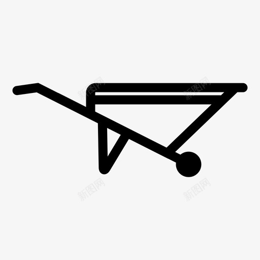 手推车农场农业图标svg_新图网 https://ixintu.com 农业 农业园艺 农场 手推车