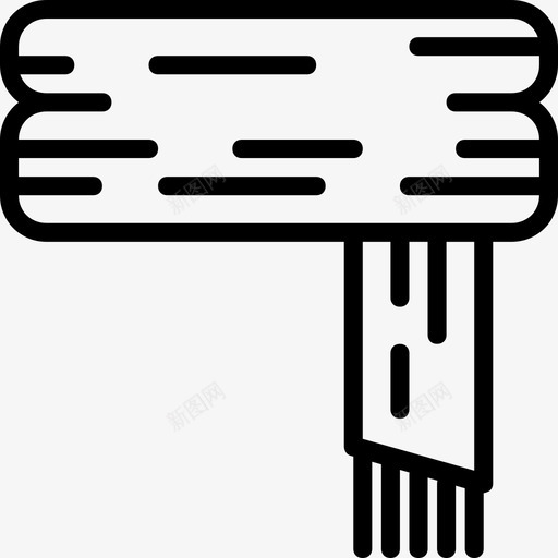 围巾冬季2直线型图标svg_新图网 https://ixintu.com 冬季2 围巾 直线型
