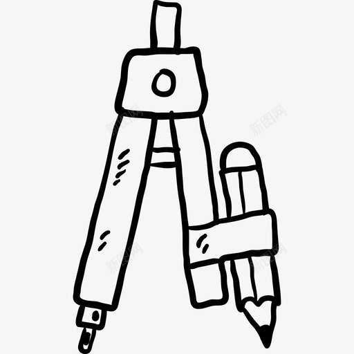 罗盘回到学校8号黑色图标svg_新图网 https://ixintu.com 回到学校8号 罗盘 黑色