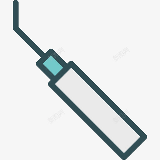 牙周刮除器医用9号线颜色图标svg_新图网 https://ixintu.com 医用9号 牙周刮除器 线颜色