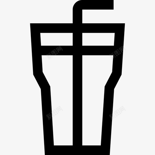 苏打水食品和餐厅收藏直系图标svg_新图网 https://ixintu.com 直系 苏打水 食品和餐厅收藏