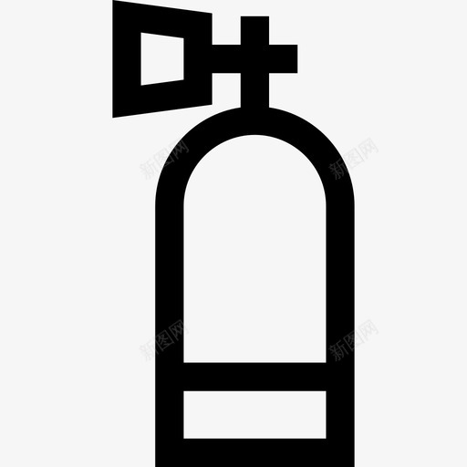 氧气罐潜水元件和设备线性图标svg_新图网 https://ixintu.com 氧气罐 潜水元件和设备 线性