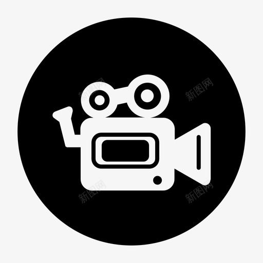 摄像机电影拍摄图标svg_新图网 https://ixintu.com 平面图标 拍摄 摄像 摄像机 电影