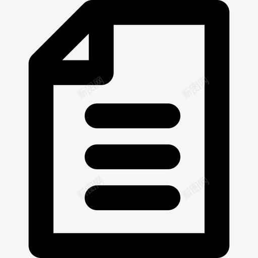 发票业务和办公室线性直线图标svg_新图网 https://ixintu.com 业务和办公室线性 发票 直线