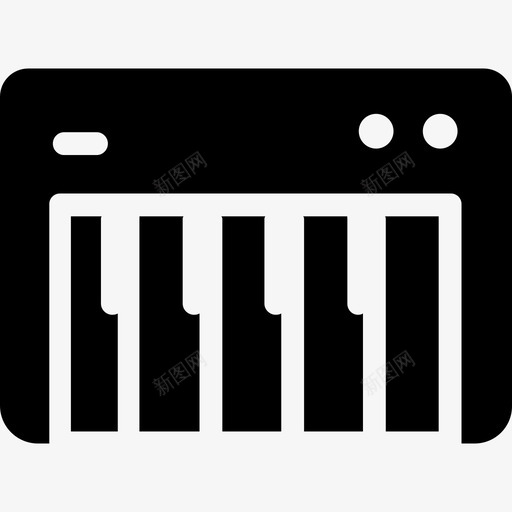 合成器乐器8填充图标svg_新图网 https://ixintu.com 乐器8 合成器 填充