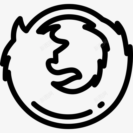 Firefox徽标集2线性图标svg_新图网 https://ixintu.com Firefox 徽标集2 线性