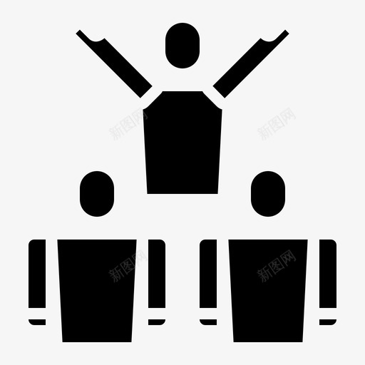 推荐合作人力图标svg_新图网 https://ixintu.com 业务合作扎实 人力 合作 团队 工作 推荐