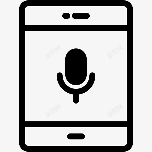 语音设备显示屏图标svg_新图网 https://ixintu.com ipad 平板电脑 平板电脑vol2 技术 显示屏 设备 语音