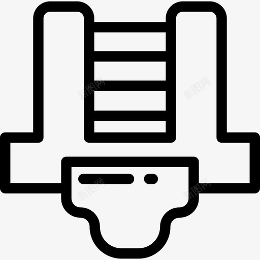 胸卫棒球四队直线型图标svg_新图网 https://ixintu.com 棒球四队 直线型 胸卫