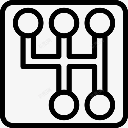 变速箱自动线性图标svg_新图网 https://ixintu.com 变速箱 线性 自动