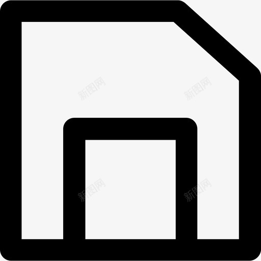 存储卡和开发元素粗体圆润图标svg_新图网 https://ixintu.com 存储卡 粗体圆润 设计和开发元素