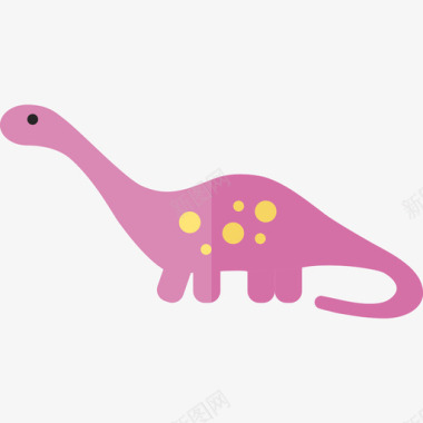 双龙龙龙恐龙套装扁平图标图标