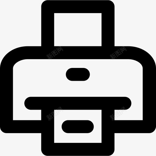 打印机学校收藏粗体圆形图标svg_新图网 https://ixintu.com 学校收藏 打印机 粗体圆形