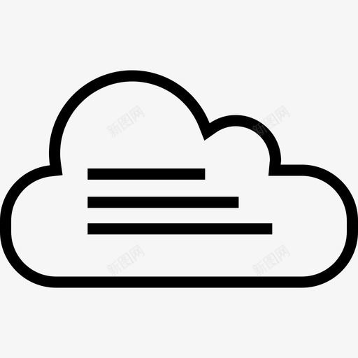 云计算数据和互联网通信细线图标svg_新图网 https://ixintu.com 云计算 数据和互联网通信 细线
