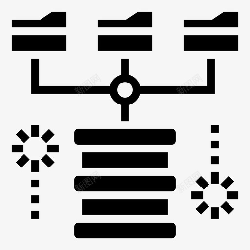 分布式数据库文件图标svg_新图网 https://ixintu.com 分布式 大数据字形 数据库 文件 文件夹 系统