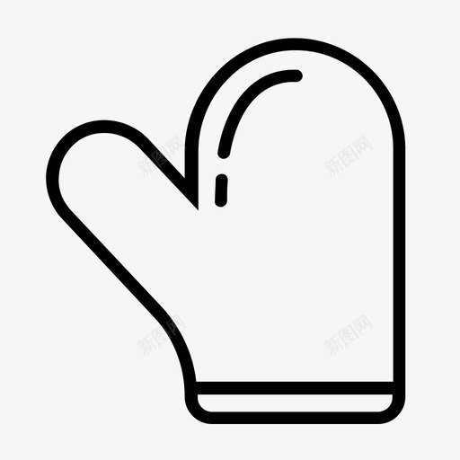 烤箱手套烤箱厨房轮廓图标集svg_新图网 https://ixintu.com 厨房轮廓图标集 烤箱 烤箱手套