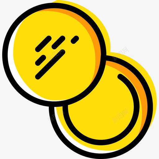 粉末美容3黄色图标svg_新图网 https://ixintu.com 粉末 美容3 黄色