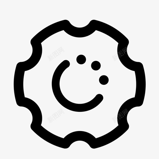设置调整齿轮图标svg_新图网 https://ixintu.com 偏好 设置 调整 购物应用程序 齿轮