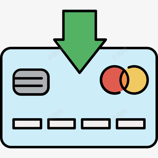 信用卡电子商务8彩色128px图标svg_新图网 https://ixintu.com 信用卡 彩色128px 电子商务8