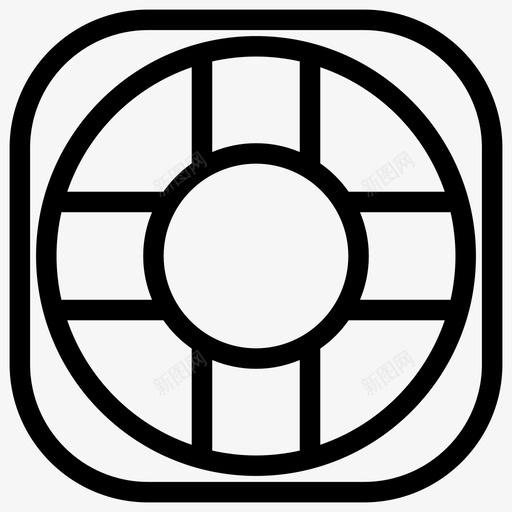 救援轮保安海事图标svg_新图网 https://ixintu.com 保安 救援轮 海事