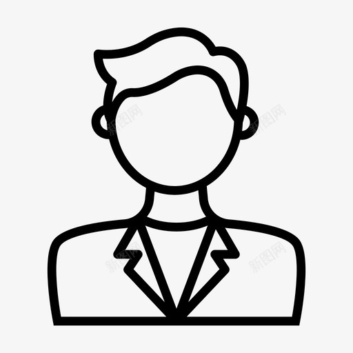 阿凡达男人图标svg_新图网 https://ixintu.com 人 年轻 男 阿凡达 阿凡达系列
