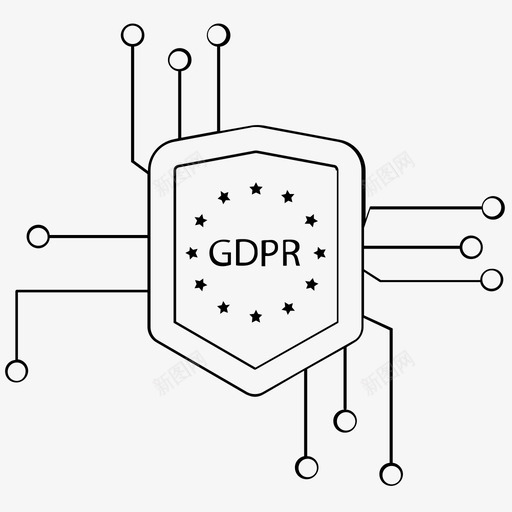 gdpr数据保护通用数据保护法规图标svg_新图网 https://ixintu.com gdpr 个人数据 数据保护 通用数据保护法规 金融科技