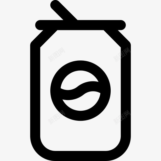 苏打水食物12黑色图标svg_新图网 https://ixintu.com 苏打水 食物12 黑色
