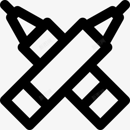 钢笔文具8直线型图标svg_新图网 https://ixintu.com 文具8 直线型 钢笔