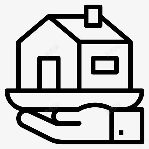 住房贷款银行货币图标svg_新图网 https://ixintu.com 住房贷款 货币 银行