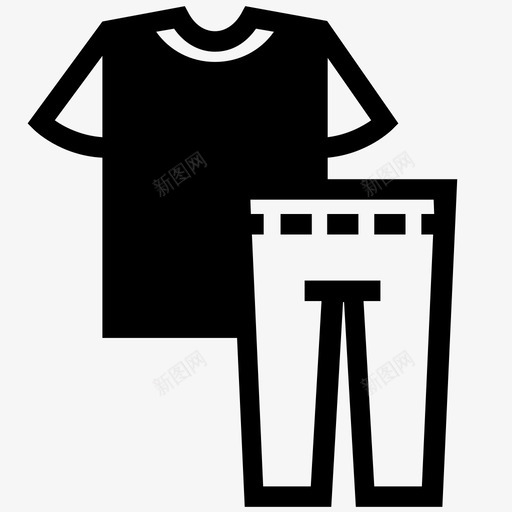 服装服装店套装图标svg_新图网 https://ixintu.com 套装 服装 服装店 衣服图标 衬衫 裤子